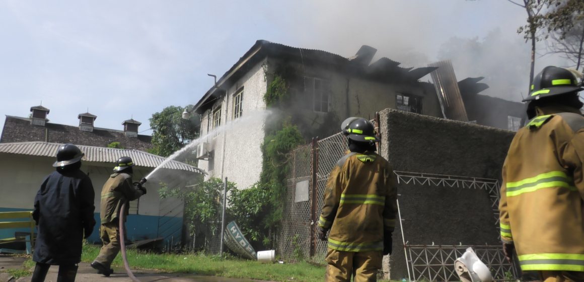 Fire Engulfs Building at Hydel Group of Schools