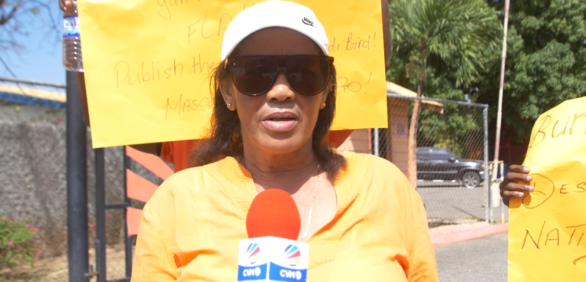 Protesters Demand Bunting Resignation
