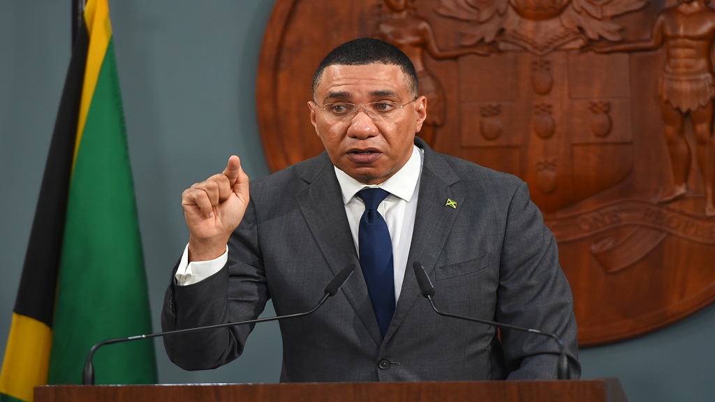 Prime Minister Holness Urges Developed Countries to Help Rid Jamaica of Guns